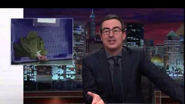 'John Oliver explains how organic and local food creates waste'