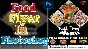 'How To Create  Food Flyer In Photoshop | Restaurant Flyer Easy in 2021'