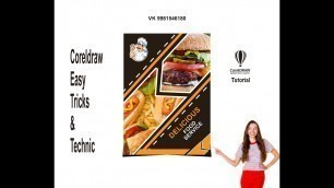 '#How to Create Restaurant Food Flyer Poster Design in Coreldraw #Best & Easy Technic #VK #Tutorial'