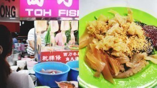 'Rojak Sotong Kangkong 鱿鱼甕菜 Penang Street Food Malaysia Reservoir Garden Air Itam Dinner Supper'