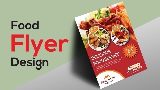 'Creative Food Flyer Design Illustrator Tutorial Bangla Tutorial'
