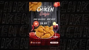 'Desain Flyer Food, Poster Makanan Menggunakan Adobe Photoshop  #4'