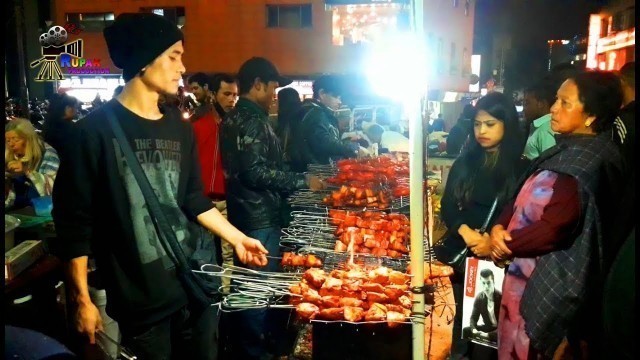 'Night street food in Shillong, Meghalaya, India'