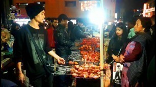 'Night street food in Shillong, Meghalaya, India'
