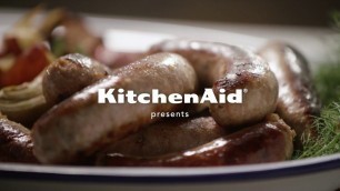 'Bacon, Maple, and Sage Sausages with the KitchenAid® Metal Food Grinder Attachment'