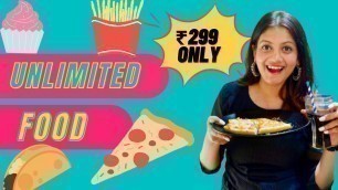 'Unlimited Food at ₹299 ONLY In Vaishali | Uncle John’s Pizza Review | Food Vlog'