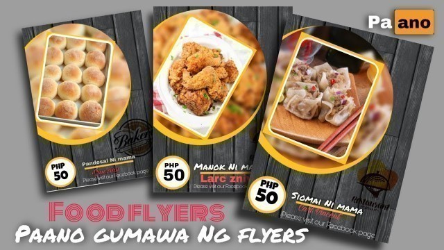'Paano gumawa Ng food flyers Sa mobile phone||tutorial||'