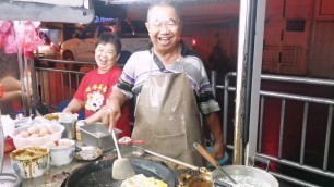 'Ep37 Oyster Omelette Penang Street Food Malaysia 蚝煎 槟城'