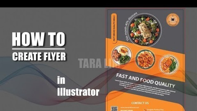 'Create food flyer in illustrator'
