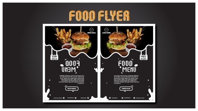 'How to design Flyer  in Adobe illustrator Easy Way | Food Flyer Design | Flyer Design | APR 2022'