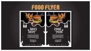 'How to design Flyer  in Adobe illustrator Easy Way | Food Flyer Design | Flyer Design | APR 2022'