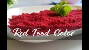 '100% Natural Homemade Red Food Color Recipe।How to make natural food coloring।রেড ফুড কালার রেসিপি'