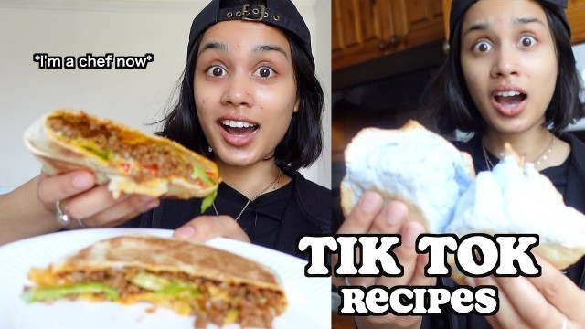 'i tried to recreate TIK TOK FOOD RECIPES | clickfortaz'