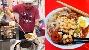 'Penang Street Food Hokkien Mee Shrimp Noodle Good Old Taste Great DUCK哥的古早味槟城福建虾面味道好可惜限量版霸王福建面我吃不到'