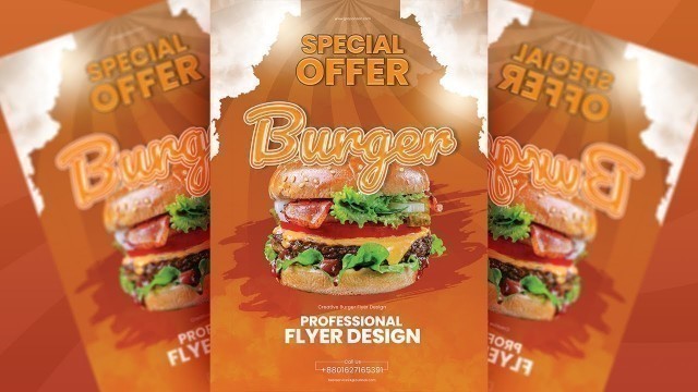 'Creative Food Flyer Design | Adobe Photoshop Tutorial'