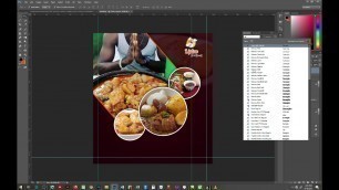 'How to design food flyer with Photoshop'