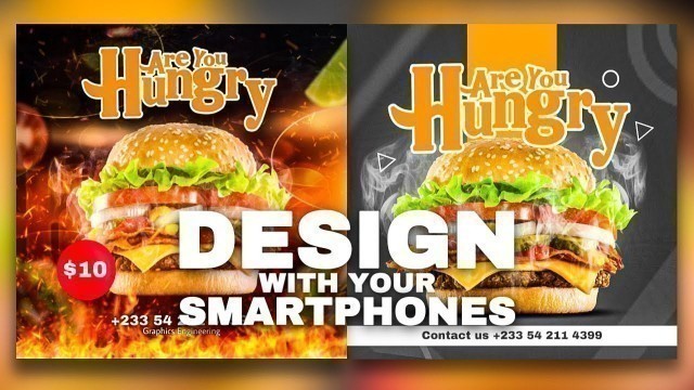 'Learn How to Create Food Flyer with any device!! | PicsArt tutorials | @graphicsengineering'