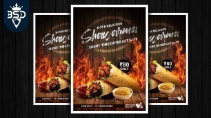 'Restaurant Food Flyer Design in | Photoshop 2021 Tutorial |'