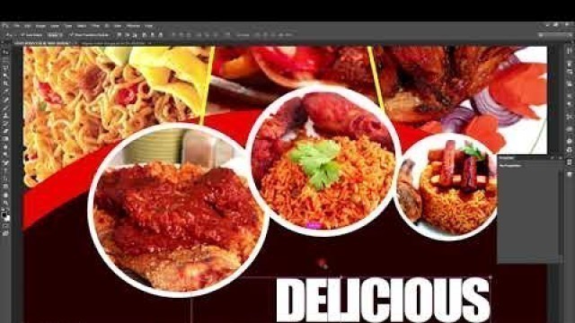'HOW TO DESIGN FOOD FLYER SIMPLE WAYS IN PHOTOSHOP'