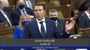 'John Barlow questions Trudeau on the food shortage in Canada'