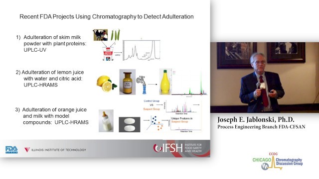 'CCDG 2018 04 16 Joseph Jablonski   Recent Examples of Food Adulteration Detection with Chromatograph'