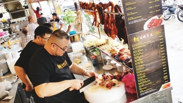 'One of the Best Roasted Duck In Penang Street Food Malaysia 好吃的港式烧鸭皮脆肉嫩多汁'