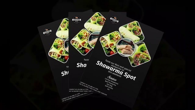'How to design food flyer in Adobe photoshop 2022'