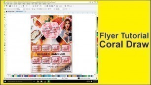 'Food Flyer Design | Restaurant Flyer Design | How to Make a Flyer Design l CorelDraw'