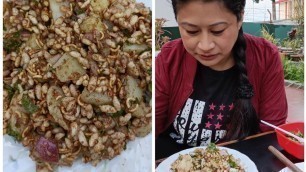 'Shillong famous street food ||Meghalaya street food recipe|| ALU MURI'