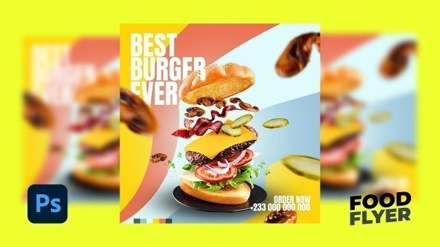'How to Create a  Food Flyer | Photoshop Tutorial'