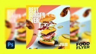 'How to Create a  Food Flyer | Photoshop Tutorial'