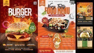 '25+ Food Restaurant Promotional Flyer in PSD Photoshop Tutorial Part 3'