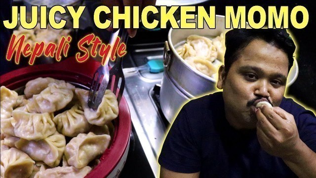 'Original Nepali Style Chicken Momo Recipe | Street Style Chicken Momos Recipe | Street Food Momo'