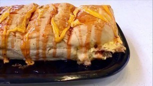 'Roti John (Omelette Sandwich) with Chicken and Cheese  |  SINGAPORE FOOD'