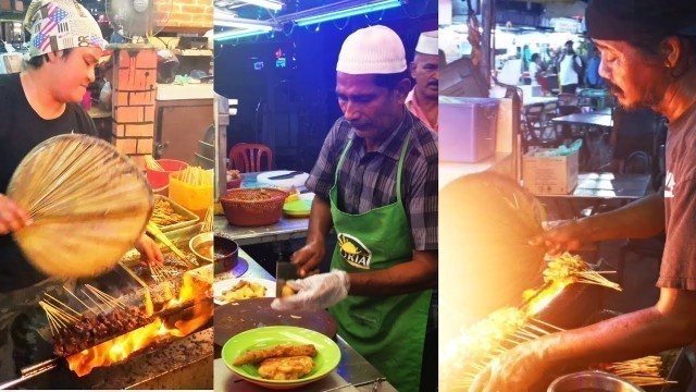 'Gurney Drive Satay Melayu Pasembur Rojak and More Penang Street Food 沙爹烤串鲜鱼拼盘鲜果沙拉罗也还有很多槟城美食'
