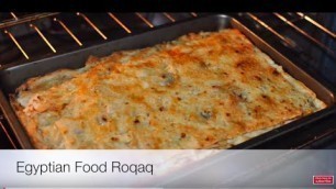 'Egyptian Food Roqaq Recipe'