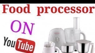 'Food processor demo'