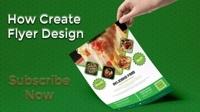 'food flyer design illustrator | food flyer illustrator | how to design food flyer illustrator'