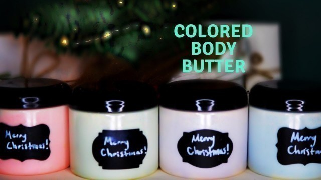 'How to make ALL NATURAL COLORED WHIPPED SHEA BUTTER | PINK BLUE GREEN PURPLE ANY COLOR'