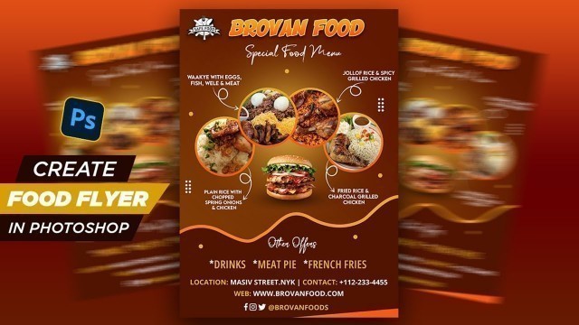 'How to Create Food Flyer in Photoshop @AppleGraphicStudiobd'