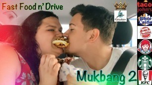 'Fast Food n’ Drive Mukbang 2 | Wendy’s, Starbuck’s, Portillo’s, Taco John’s, KFC, Caribou, & WC |'