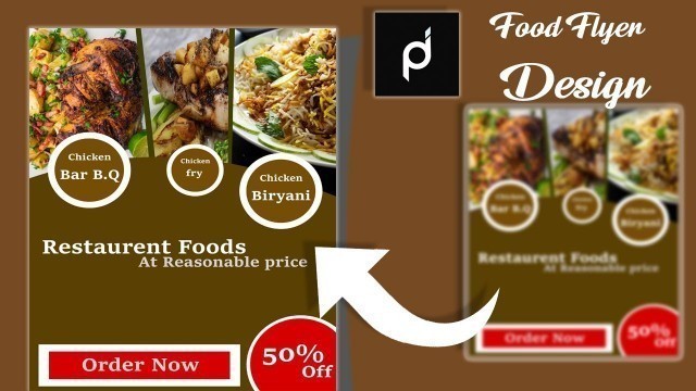 'Design a food flyer in Photoshop |Graphics design| Food Flyer designing Step by step Tutorial'