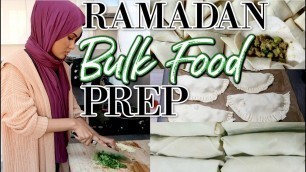 '5 RAMADAN FREEZER FOOD RECIPES WITH MY HUSBAND& ME! | Samosas, Spring Rolls, Pies& Much MORE!'