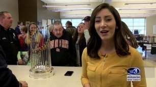 'World Series Trophy at St  John\'s Food for the Poor - November 21st, 2018'