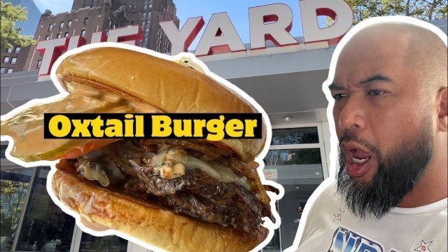 'Sheesh! Oxtail Burger, Shrimp Burger at The Yard in Newark, NJ'