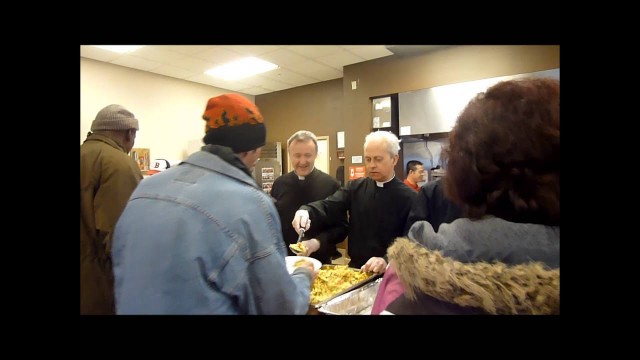 'The Priests at St  John\'s Food Pantry March 27, 2015'