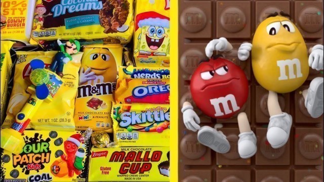 'NEW 101 YUMMY YELLOW SNACKS Butterfinger M&M\'s Chocolate Fant Flyer CHIPS Fast Food 4D Gummies'