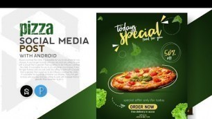 'social media post design || pixellab tutorial | food flyer'