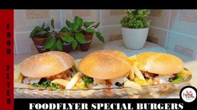 'Food Flyer Special Burger | Special Recipe With Special Sauces | Food Flyer پکاؤ خاص'