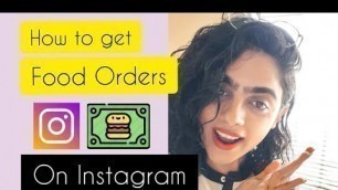 'How to Order FOOD through INSTAGRAM | What it means for Small Businesses and Restaurant Owners'